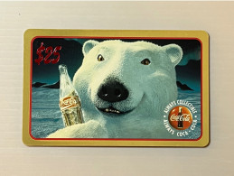 Mint USA UNITED STATES America Prepaid Telecard Phonecard, Coca Cola White Bear $25 Card Gold Border, Set Of 1 Mint Card - Collezioni