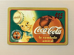 Mint USA UNITED STATES America Prepaid Telecard Phonecard, Coca Cola Boy $25 Card Gold Border, Set Of 1 Mint Card - Sammlungen