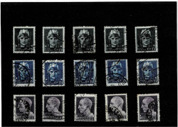 ITALIA ,LUOGOTENENZA ,"Imperiale Senza Fasci" Senza Filigrana ,5 Serie Complete Usate ,qualita Ottima - Used