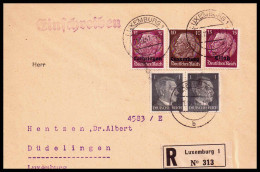 Luxemburg 1941: Brief / Einschreiben | Besatzung, R-Zettel | Luxemburg;Luxembourg, Düdelingen;Dudelange - 1940-1944 Deutsche Besatzung