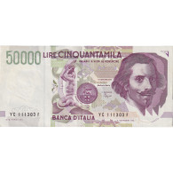 Billet, Italie, 50,000 Lire, 1992, 1992-05-27, KM:116a, TTB+ - 50000 Lire