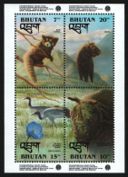 Bhutan 1993 - Mi-Nr. Block 349 ** - MNH - Wildtiere / Wild Animals - Bhoutan