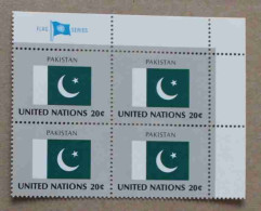 Ny84-01 : Nations-Unies (N-Y) - Drapeaux Des Etats Membres De L'ONU (V), Pakistan Avec Une Vignette - Neufs