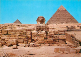 Egypt Giza The Great Sphinx And Kephren  Mikerinos Pyramids - Gizeh