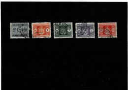 ITALIA ,LUOGOTENENZA ,"Segnatasse" ,usati ,5 Valori ,qualita Buona - Postage Due