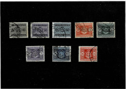 ITALIA ,LUOGOTENENZA ,"Segnatasse" ,usati ,8 Valori ,qualita Ottima - Postage Due