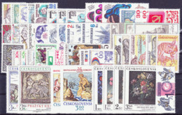 ** Tchécoslovaquie 1976 Mi 2300-2355+Bl.32-3 (Yv 2144-2191+ BF 38-9+PA 72-7), (MNH)** L'année Complete - Annate Complete