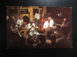 NEW ORLEANS Louisiana Preservation Hall St. Peter Street JAZZ Music Postcard USA - New Orleans