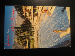 PALM SPRINGS California Greetings El Mirador Hotel Pool Desert Resort Postcard USA - Palm Springs