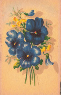 FLEURS - Pansy  - Colorisé - Carte Postale Ancienne - Blumen