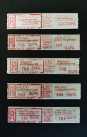 DDR 1983 SbPA EINS Mi No.3, 1157,1020,1025,6000,9010, MNH - Labels For Registered Mail