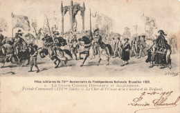 HISTOIRE - Le Grand Cortège Historique Et Allégorique - Période Communale (XIVème S) - Carte Postale  Ancienne - Geschiedenis