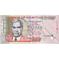 Billet, Maurice, 100 Rupees, 1999, KM:51a, TTB - Maurice