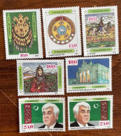 Turkmenistan 1992. History And Culture Of Turkmenistan. 7 Stamps. Horse. MNH - Turkmenistán