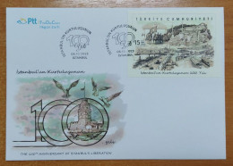 AC - TURKEY BLOCK STAMP FDC - THE 100th ( HUNDREDTH ) ANNIVERSARY OF ISTANBUL'S LIBERATION 06 OCTOBER 2023 - FDC