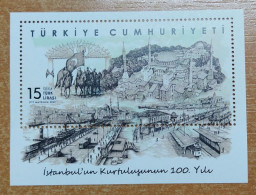 AC - TURKEY BLOCK STAMP - THE 100th ( HUNDREDTH ) ANNIVERSARY OF ISTANBUL'S LIBERATION MNH 06 OCTOBER 2023 - Blocks & Kleinbögen