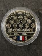 MEDAILLE 40 Mm 2012 L'EUROPE DES XXVII 10 ANS DE L'EURO - Autres & Non Classés