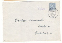 Finlande - Lettre De 1954 - Avec Griffe Muljula - Cachet De Helsinki - - Brieven En Documenten