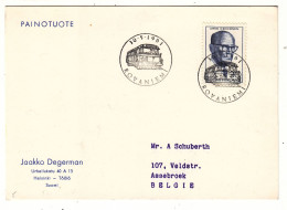 Finlande - Carte Postale De 1961 - Oblit Rovaniemi - Bus - Président - - Briefe U. Dokumente