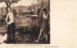 PEINTURES - TABLEAUX - Hans Memling - Le Martyre De Saint-Sébastien - Carte Postale Ancienne - Peintures & Tableaux