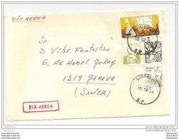 29 - 51 - Lettre Avion Envoyée De Limeira En Suisse 1979 - Storia Postale