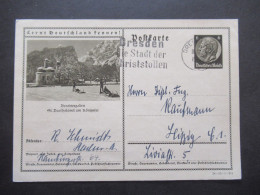 3.Reich 11.12.1934 MS Dresden Die Stadt Der Christstollen GA Lernt Deutschland Kennen Berchtesgaden - Briefkaarten