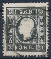 O 1858 3kr Fekete Type Ib Bulldogenkopf "KUBI(N)" (Ferchenbauer EUR 525,-) - Andere & Zonder Classificatie