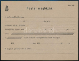 1880-as évek Luxus Postai Megbízás 1/2kr Nagyon Ritka Nyomtatvány RRR! - Otros & Sin Clasificación