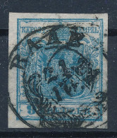 O 1850 9kr HP II. Kiemelt Középrész, 0,07 Mm Selyem Papír "RAAB" - Other & Unclassified