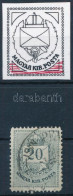 O 1874 Színesszámú 20kr Alsó Ernyős Javítással - Andere & Zonder Classificatie