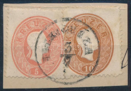 1861 5kr + 10kr Kivágáson "FILKEHÁZA" (Gudlin 350 P) - Autres & Non Classés