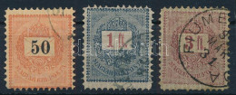 O 1888 Sztereo 50kr, 1Ft, 3Ft (17.300) - Autres & Non Classés