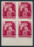 ** 1943/1944 Hadvezérek 30f Vágott ívszéli Négyestömb - Other & Unclassified