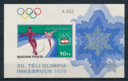 ** 1976 Téli Olimpia - Innsbruck Vágott Blokk (3.000) - Other & Unclassified