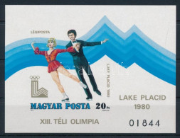 ** 1979 Téli Olimpia (VI.) - Lake Placid Vágott Blokk (5.000) - Autres & Non Classés