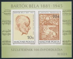 ** 1981 Bartók Béla Vágott Blokk (4.500) - Altri & Non Classificati