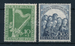 ** Berlin 1950 Philharmonia Mi 72-73 Teljes Sor (Mi EUR 140.-) ( Halvány Rozsda / Light Stain) - Autres & Non Classés