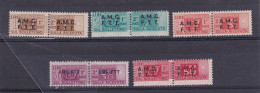 1947 Italia Italy Trieste A PACCHI POSTALI  PARCEL POST 5 Valori: 1, 2, 3, 30, 50 Lire MNH** Gomma Bicolore - Postpaketen/concessie