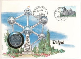 Belgium 1970. 10Fr érmés, Bélyeges Borítékon, Alkalmi Bélyegzővel, Német Nyelvű Leírással T:UNC  Belgium 1970. 10 Francs - Non Classés