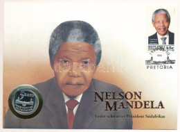 Dél-Afrika 1994. 5R "Elnöki Beiktatás" érme Bélyeges "Nelson Mandela" Borítékban, Bélyegzéssel T:PP South Africa 1994. 5 - Non Classés