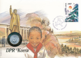 Észak-Korea 1959. 10ch Felbélyegzett Borítékban, Bélyegzéssel, Német Nyelvű Leírással T:UNC North Korea 1959. 10 Chon In - Sin Clasificación