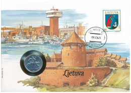 Litvánia 1991. 5c Al Felbélyegzett Borítékban, Bélyegzéssel, Német Nyelvű Leírással T:AU Lithuania 1991. 5 Centai Al In  - Unclassified