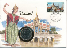 Thaiföld 1982. 5B Cu-Ni "IX. Ráma" érmés, Felbélyegzett Borítékban, Bélyegzéssel, Német Nyelvű Leírással T:UNC Thailand  - Sin Clasificación