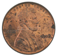 DN Az 1972S-es évjáratú 1 Cent érme Bronzozott, Nagyméretű Utánverete (77mm) T:XF Kopott Bronzozás - Non Classés