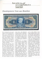 Brazília 1954. 1C Német Nyelvű Leírással T:I- Brazil 1954. 1 Cruzeiro With German Description C:AU Krause P#150a - Ohne Zuordnung