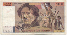 Franciaország 1990. 100Fr T:F Tűlyukak France 1990. 100 Francs C:F Pin Holes Krause P#152 - Non Classés