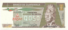 Guatemala 1986. 1/2Q T:UNC  Guatemala 1986. 1/2 Quetzal C:UNC Krause P#65 - Non Classés