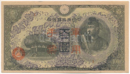 Kína / Japán Megszállás DN (1945) 100Y T:AU Folt  China / Japanese Occupation ND (1945) 100 Yen C:AU Spot Krause P#M29 - Non Classés