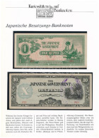 Mianmar / Japán Megszállás 1942. 1R + Fülöp-szigetek / Japán Megszállás 1942. 10P Kék Felülbélyegzéssel, Német Nyelvű Le - Ohne Zuordnung