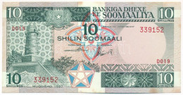 Szomália 1987. 10Sh T:I- Folt Somalia 1987. 10 Shillings C:AU Spotted - Ohne Zuordnung